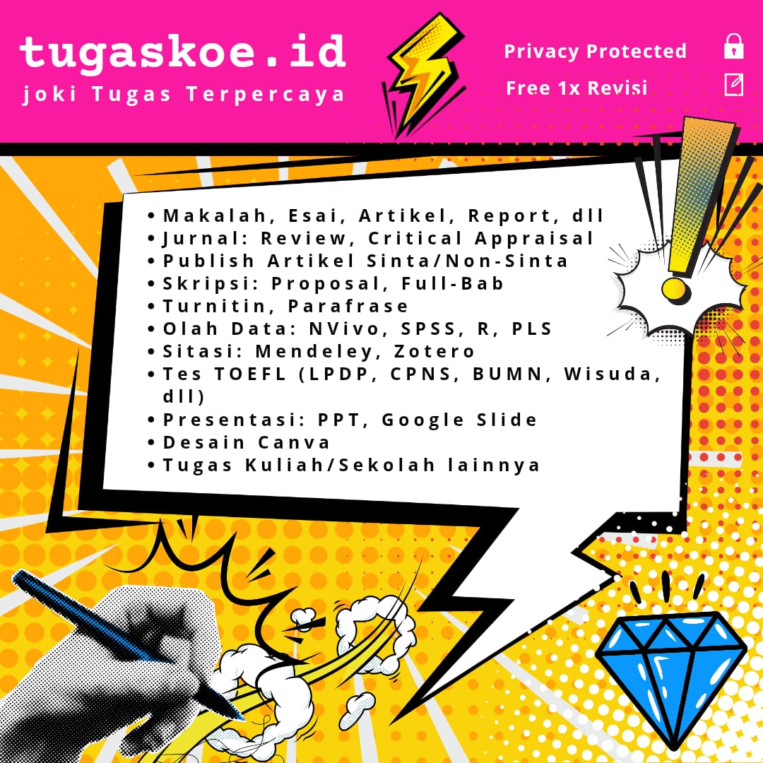 joki tugas, makalah, esai, jurnal, olahdata, nvivo, spss, presentasi, TOEFL, skripsi, canva